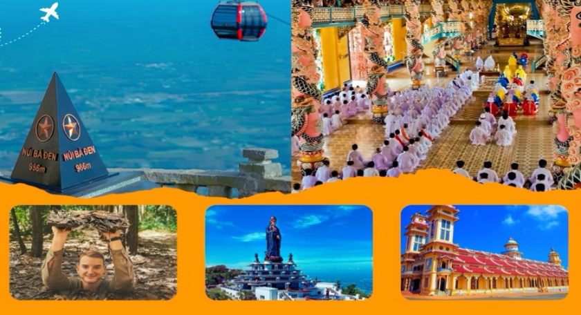 Cu Chi Tunnels, Cao Dai & Black Virgin Mountain Day Tour from HCM